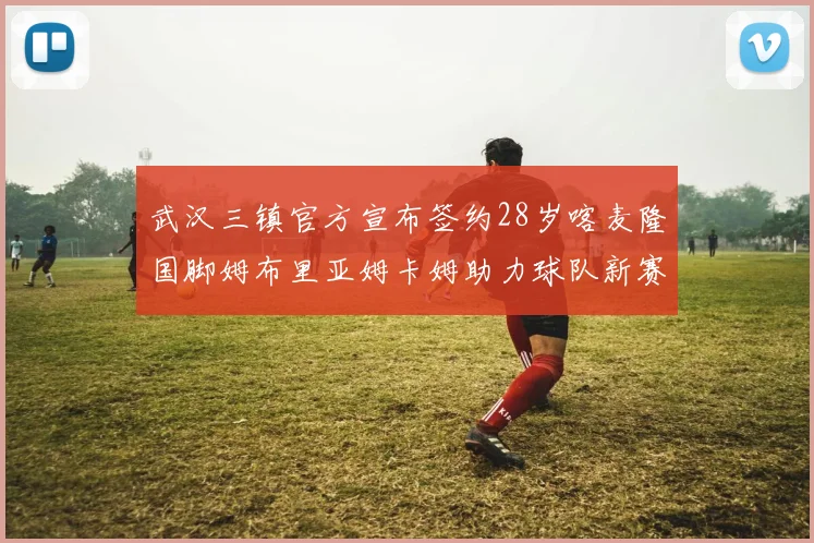 武汉三镇官方宣布签约28岁喀麦隆国脚姆布里亚姆卡姆助力球队新赛季